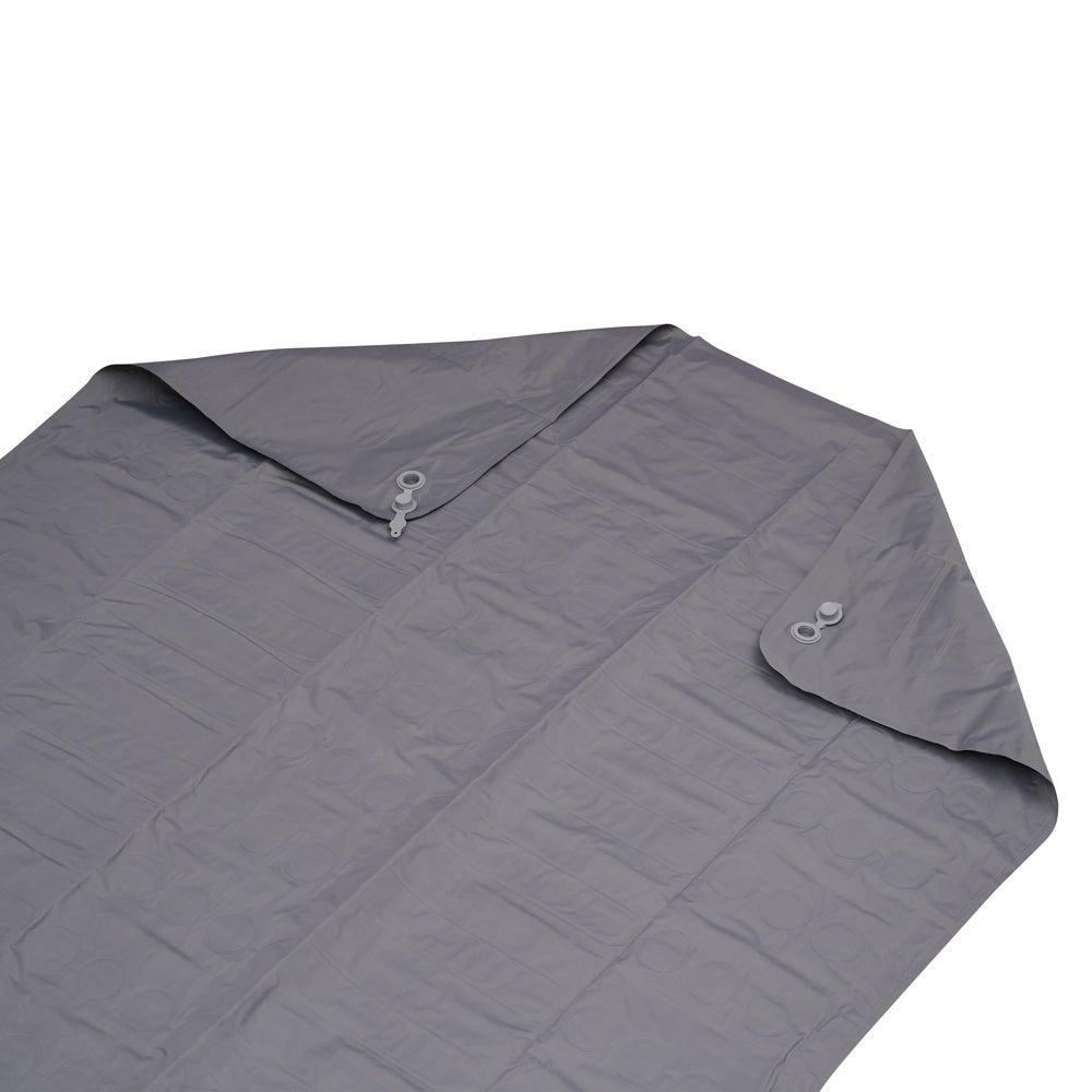 Air mattress for 2 persons with built-in inflation system 205x140x10 cm Dimehouse Gray LxWxH 33x17x17 Nylon White photo detail