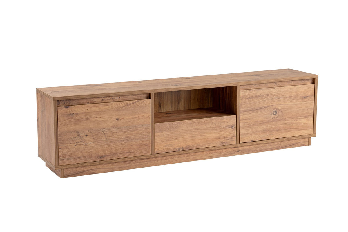 TV Furniture - TV Furniture Vanguard Atlantic Pine Melamine 160x42x29.5 cm - Dimehouse