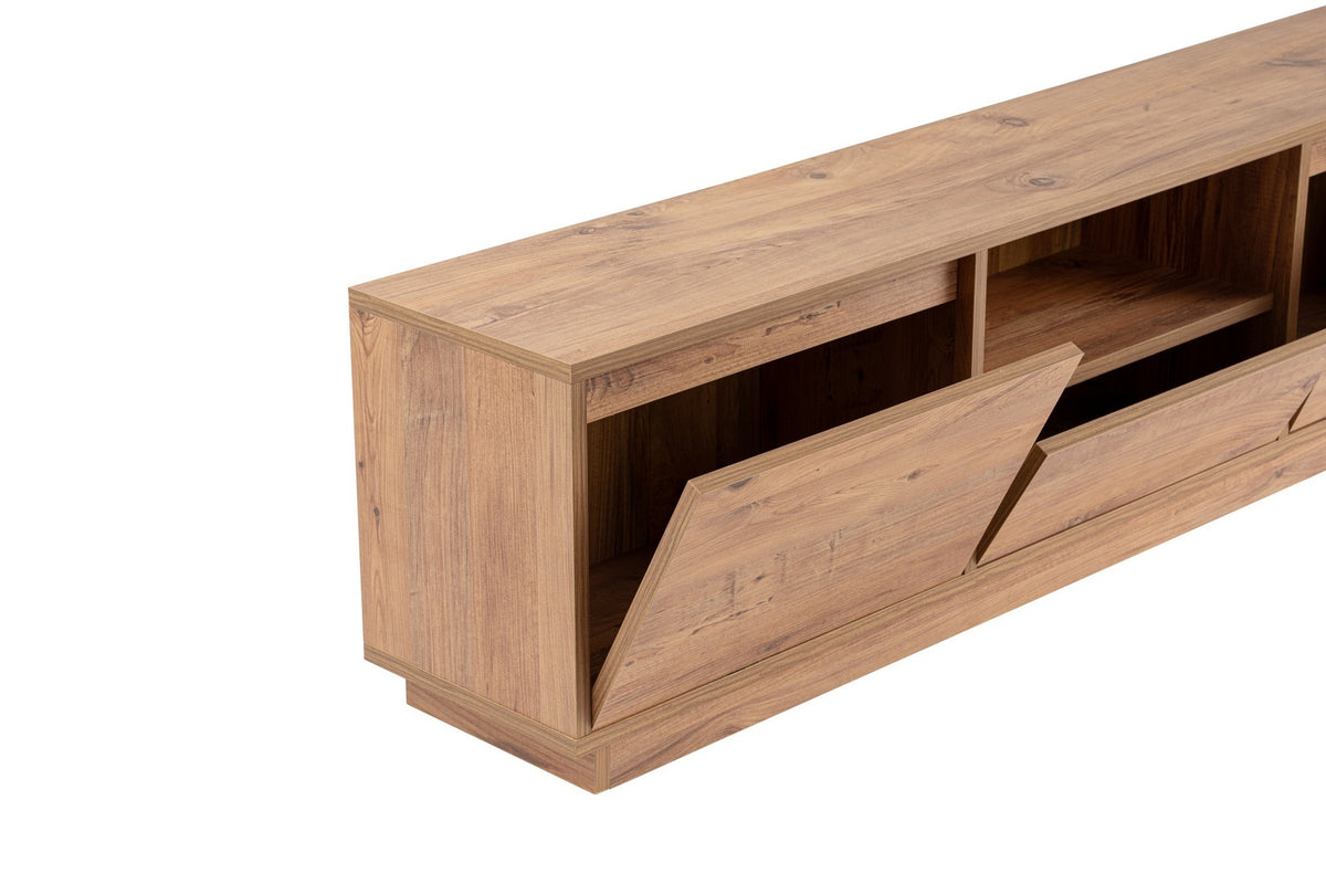 TV Furniture - TV Furniture Vanguard Atlantic Pine Melamine 160x42x29.5 cm - Dimehouse