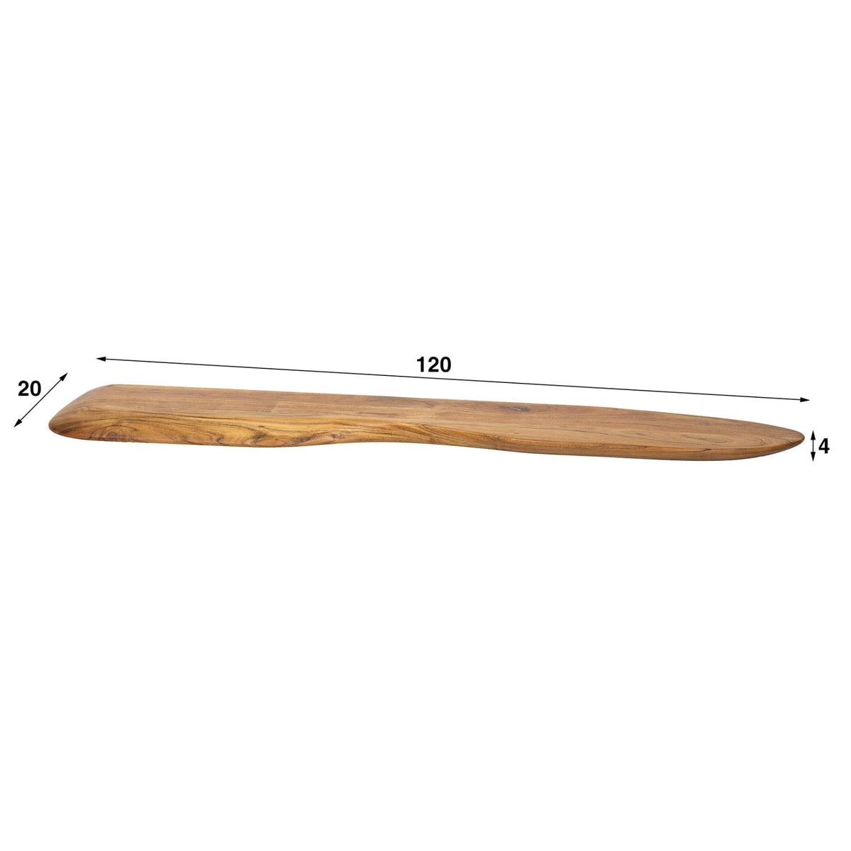 Wall shelves - Nordic Wall shelf 120 Acacia wood Solid - Dimehouse