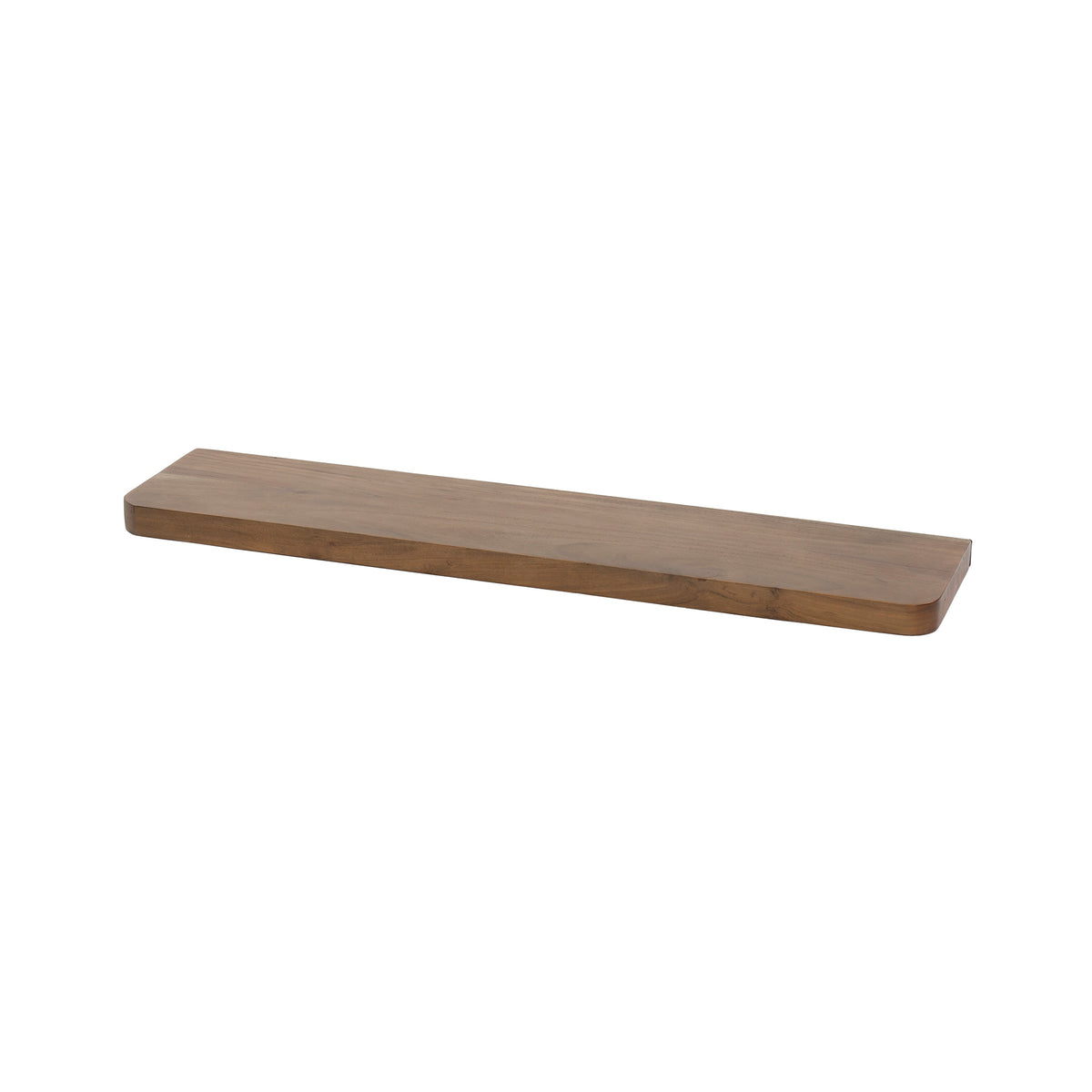Wall shelves - Wall shelf Noa 90 cm Solid Acacia wood Drift Brown - Dimehouse