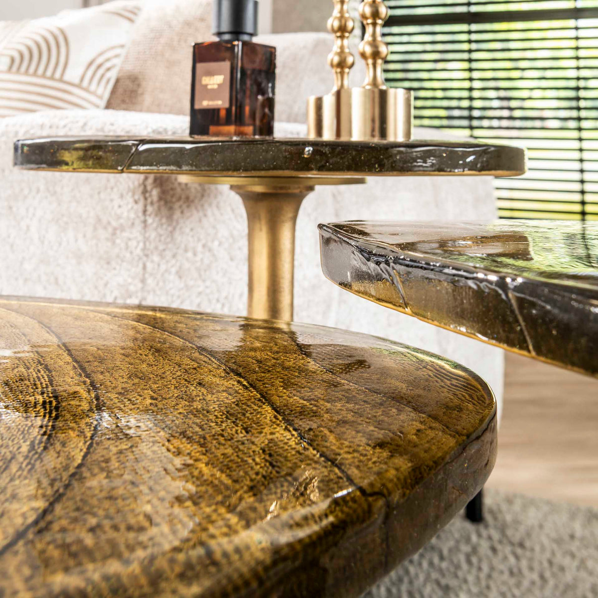 Side tables - Side table Aurum Antique Gold 60 cm - Dimehouse