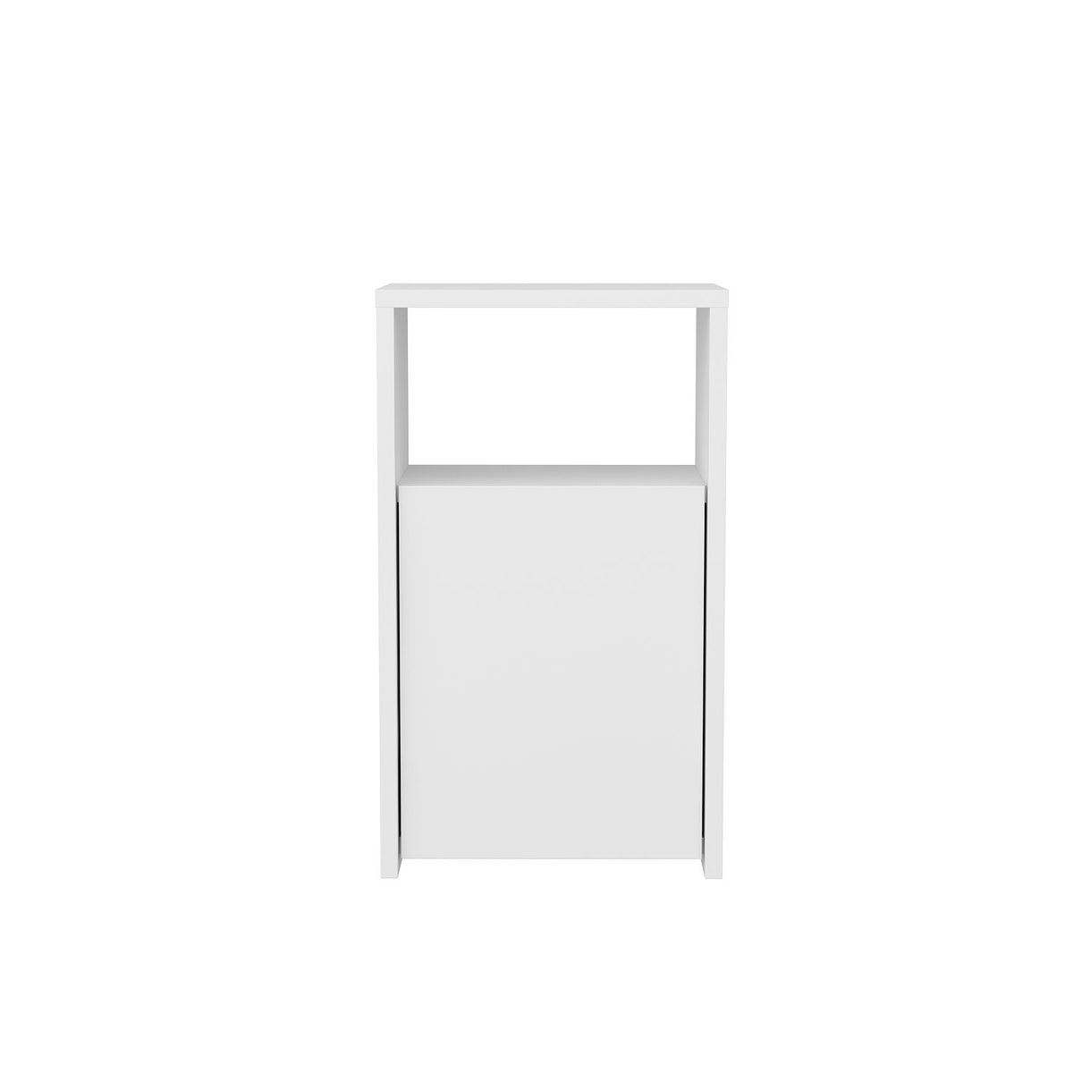 Carlin bedside table white 36 cm Melamine coated wood composite