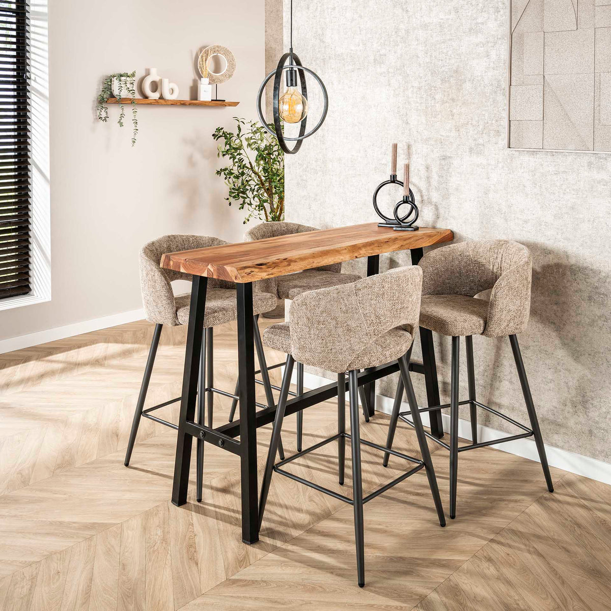 Set of 2 Alba Tissee Cargo Sand Bar Stools