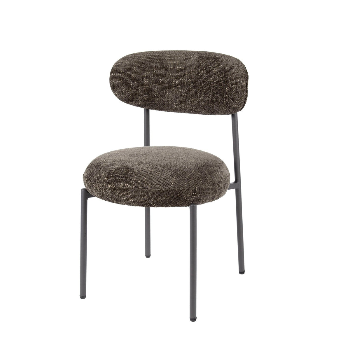 Dining room chairs - Dining room chair Aero Tissee Cargo Tissee Fabric Brown - Dimehouse