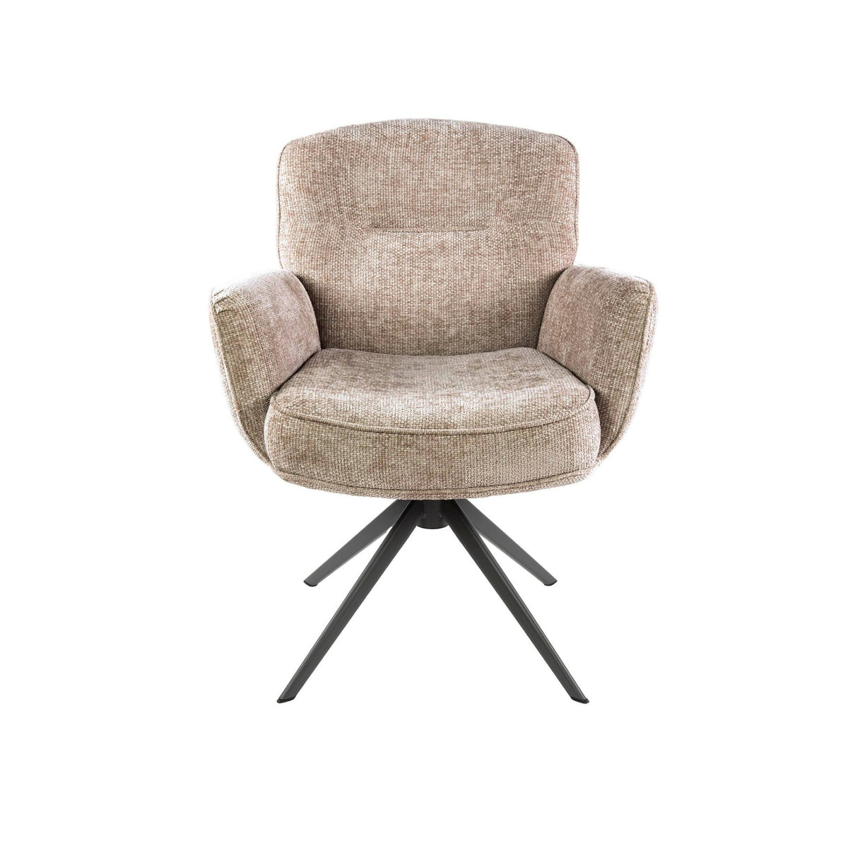 Dining room chairs - Set of 2 dining room chairs Savona swivel Hoven rich sand - Dimehouse