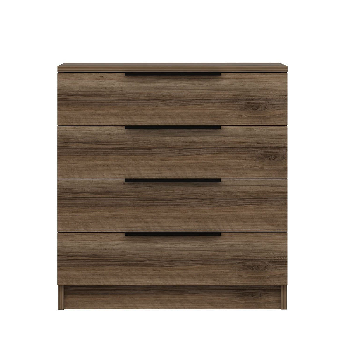 Chests of drawers - Chest of drawers Kala Plus Walnut Melamine 73x77x42 cm - Dimehouse