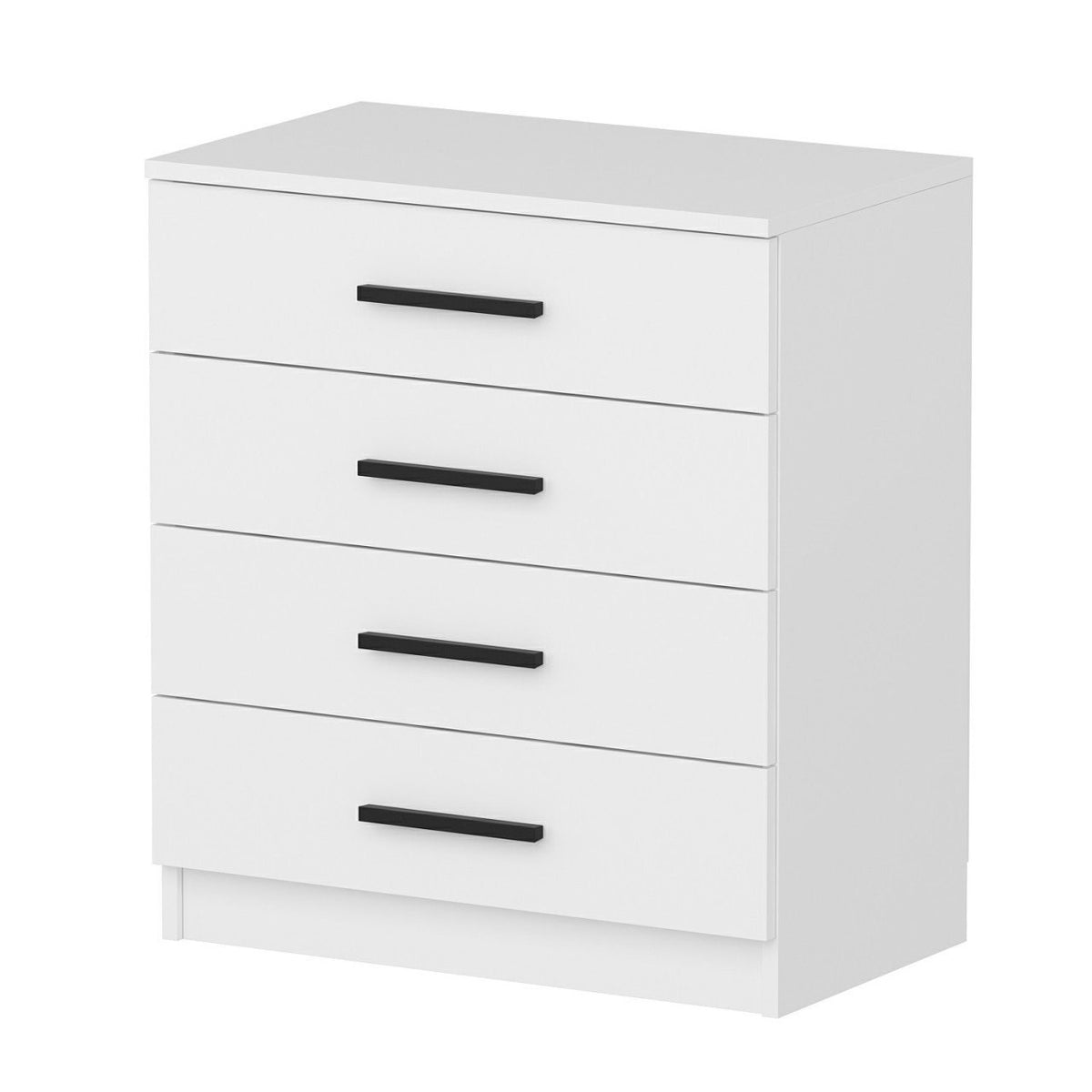 Chests of drawers - Chest of drawers Bare White Melamine 70x42x79 cm - Dimehouse