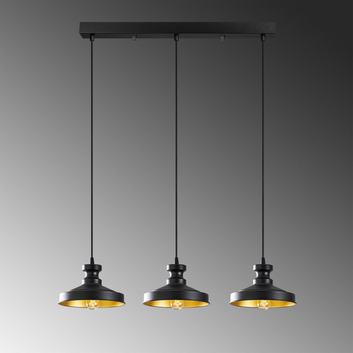 Hanging lamps - Hanging lamp Black Metal Allure - Dimehouse