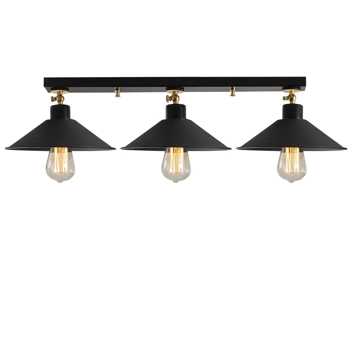 Hanging lamps - Hanging lamp 3 - lights Black Metal Allure - Dimehouse