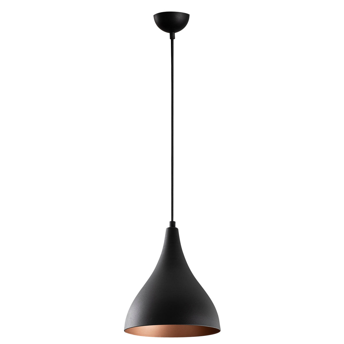 Hanging lamps - Hanging lamp 1 - light Black Drop Metal Allure - Dimehouse