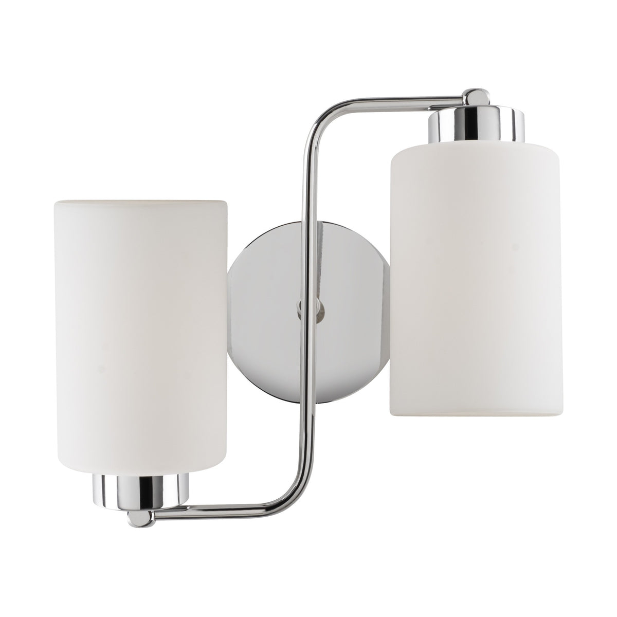 Wall lamps - 2 - lights Wall lamp Silver Glass Oasis - Dimehouse