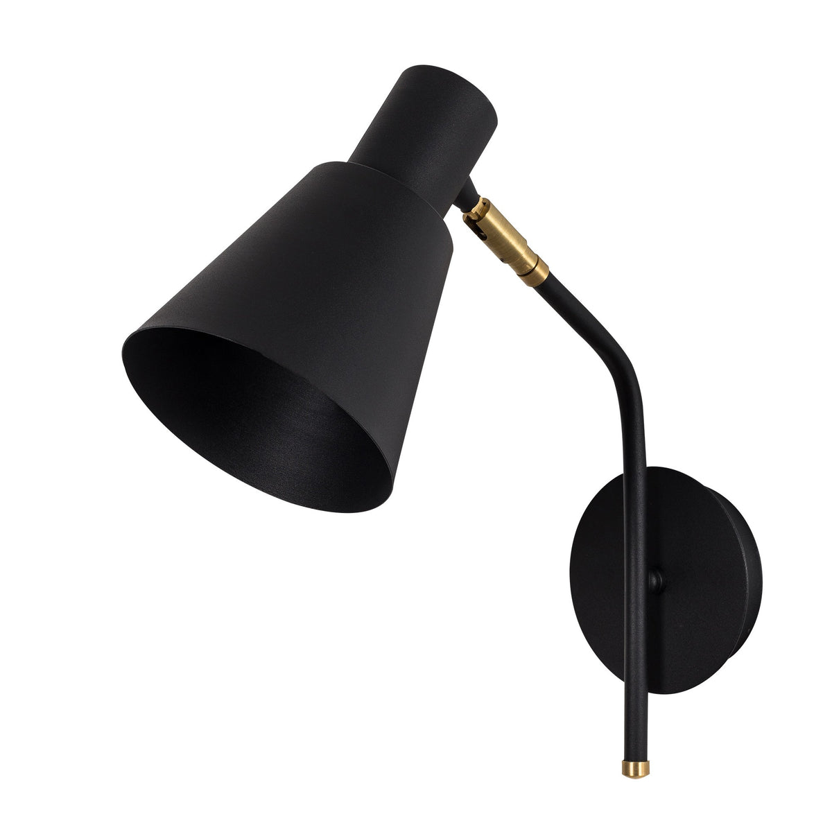 Wall lamps - Wall lamp Black Gold Metal Crimson - Dimehouse