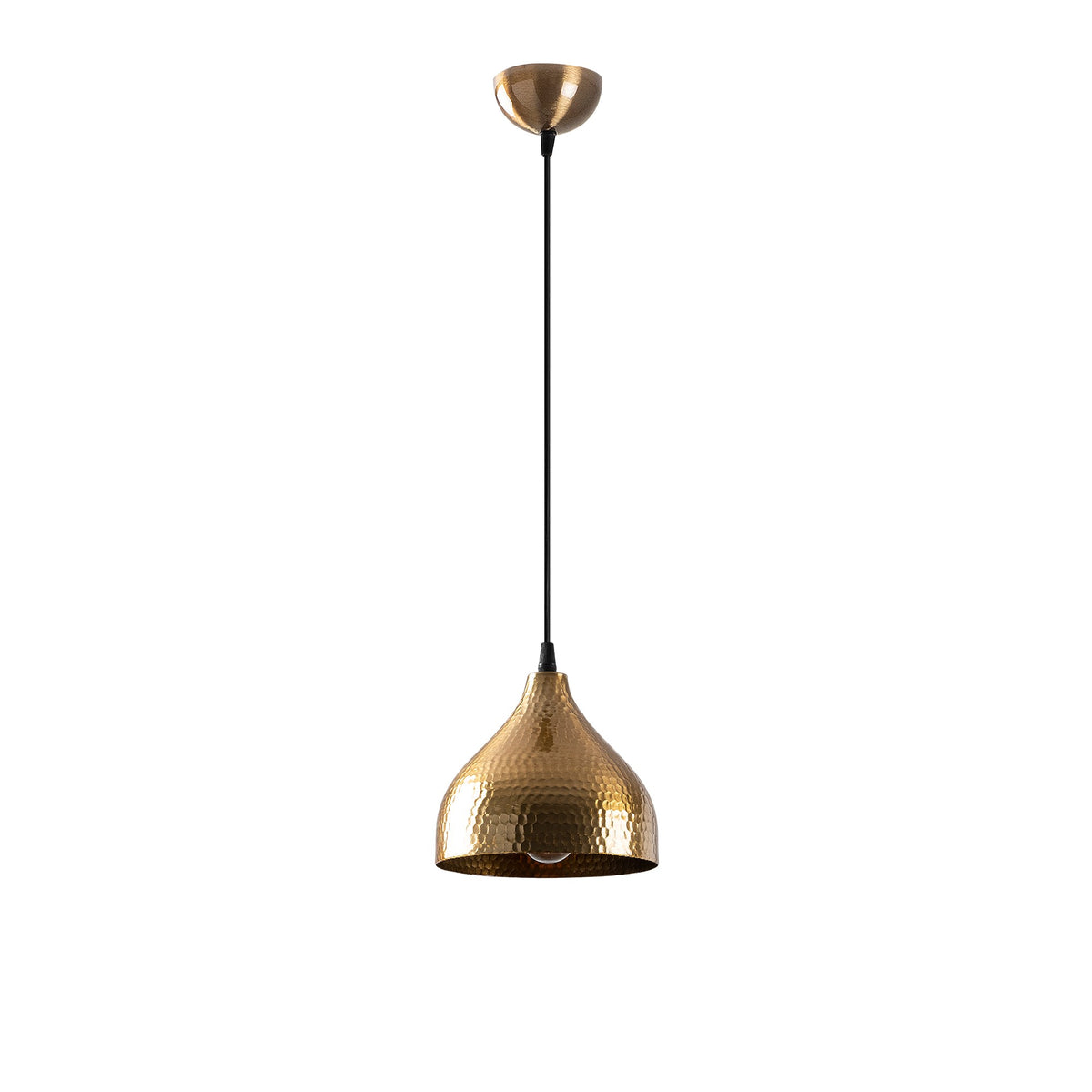 Hanging lamps - Hanging lamp Round Bronze-colored Metal Eclipse - Dimehouse