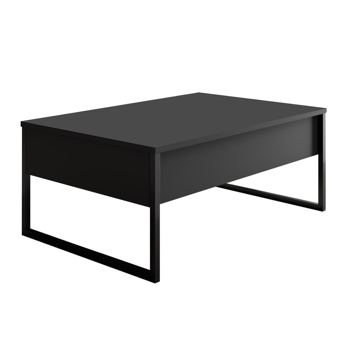 Coffee Tables - Rectangular Coffee Table Anthracite Luxury 90x60 - Black Frame - Dimehouse