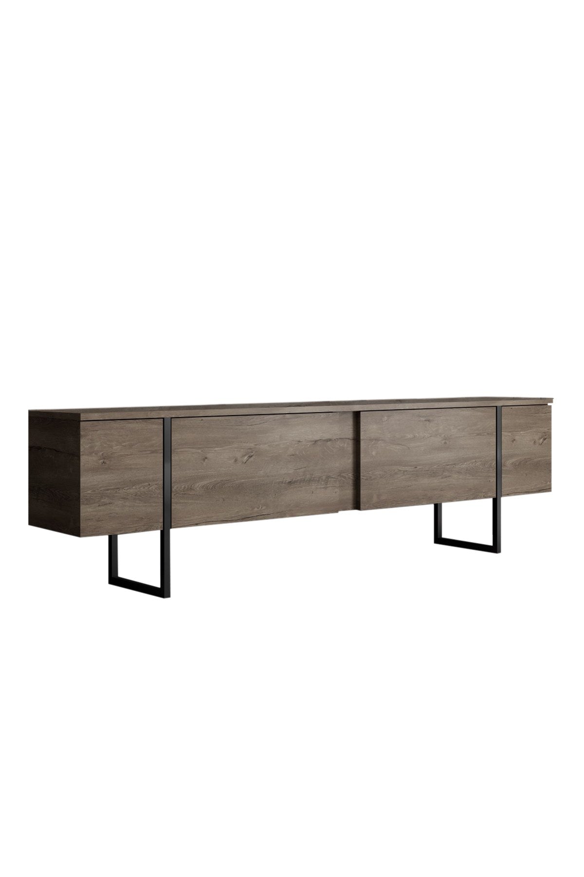 Furniture Sets - Furniture Set Walnut Luxury - Coffee Table + TV Furniture + Dresser - Black Frame - Dimehouse