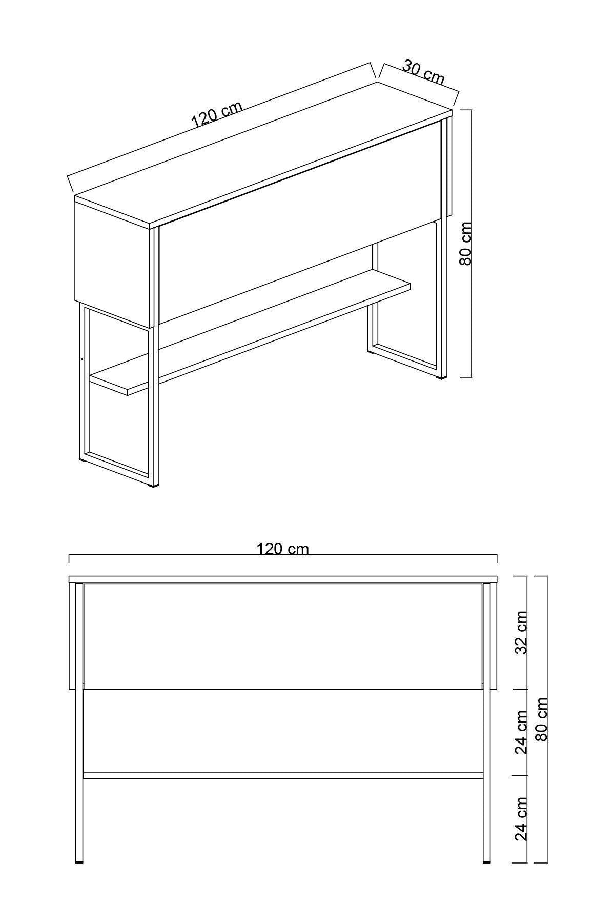 Sideboards - Modern Sideboard White Luxury 120x80x30 - Silver Frame - One Compartment - Dimehouse