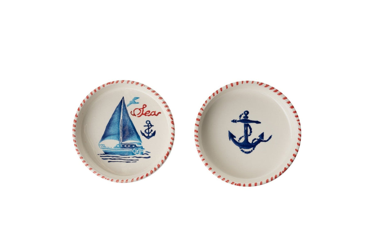 KAHSER14-MARINE White Blue Red 100% CERAMIC 6 cm wide