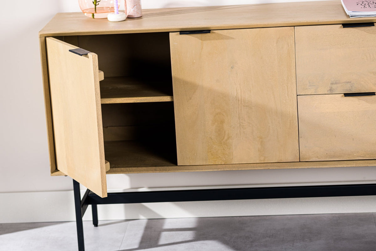 Dressers - Dresser Mango wood Zayn 170x40x82 cm - Dimehouse