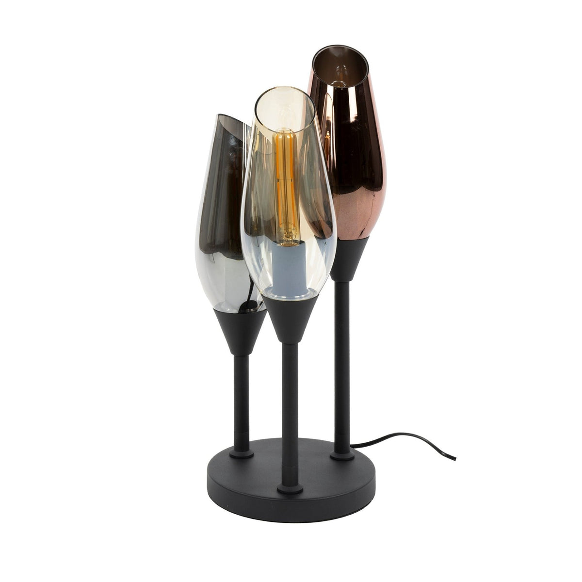 Table lamps - Modern Table Lamp Coco 3 - light black - Dimehouse