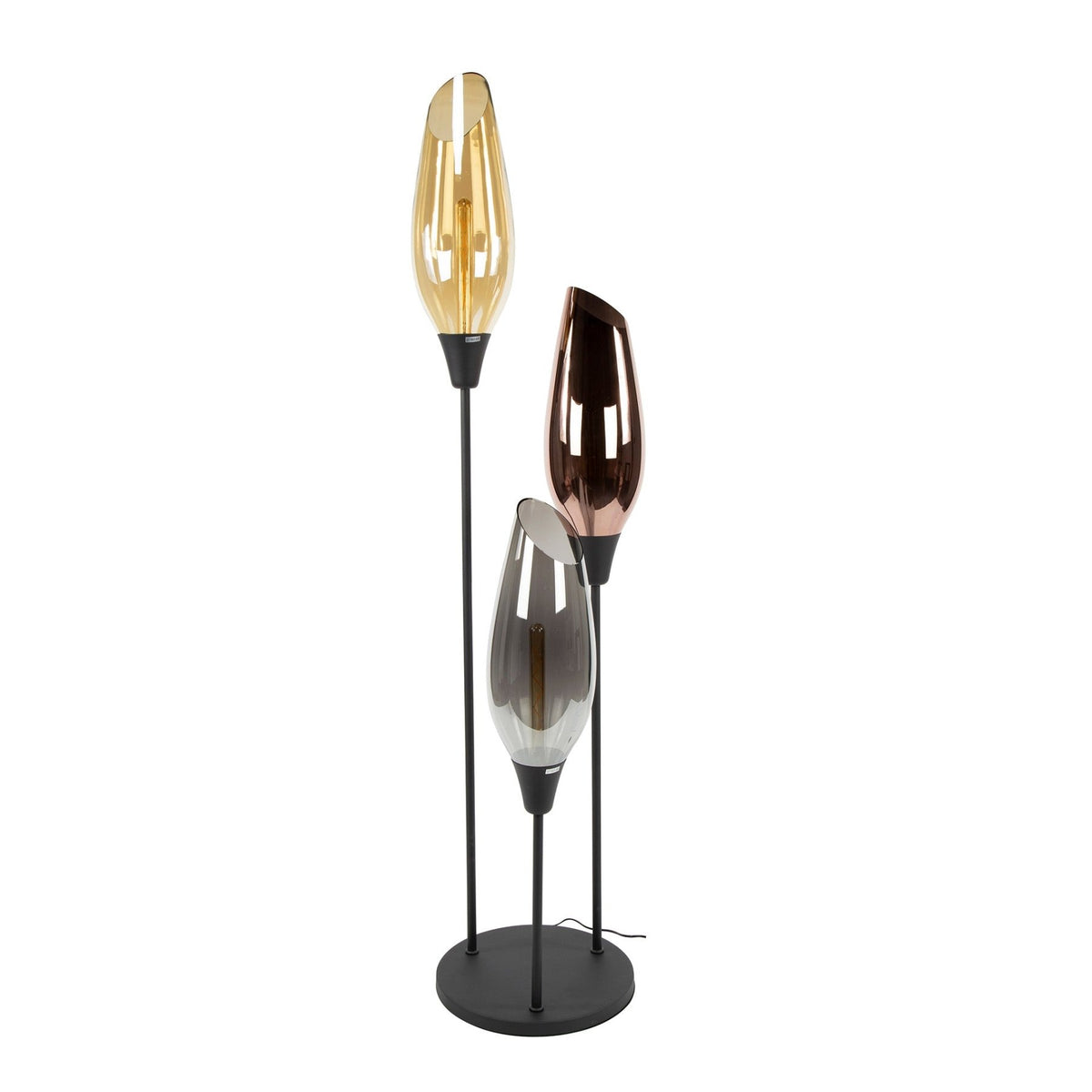 Floor lamps - Modern Floor Lamp Coco 3 - light colored glass - Dimehouse