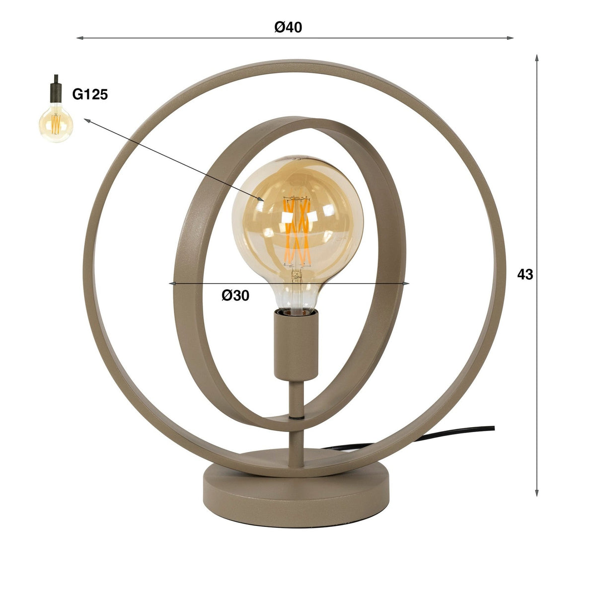 Table lamps - Modern Table Lamp Beige Otan 1 - light - Dimehouse