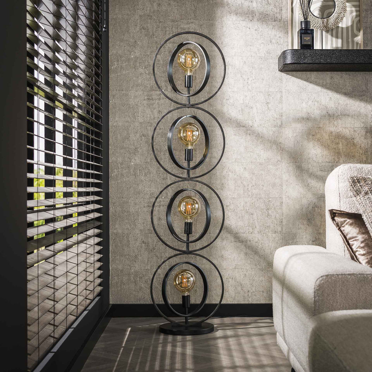 Floor lamps - Industrial floor lamp Otan metal 4 - lights - Dimehouse
