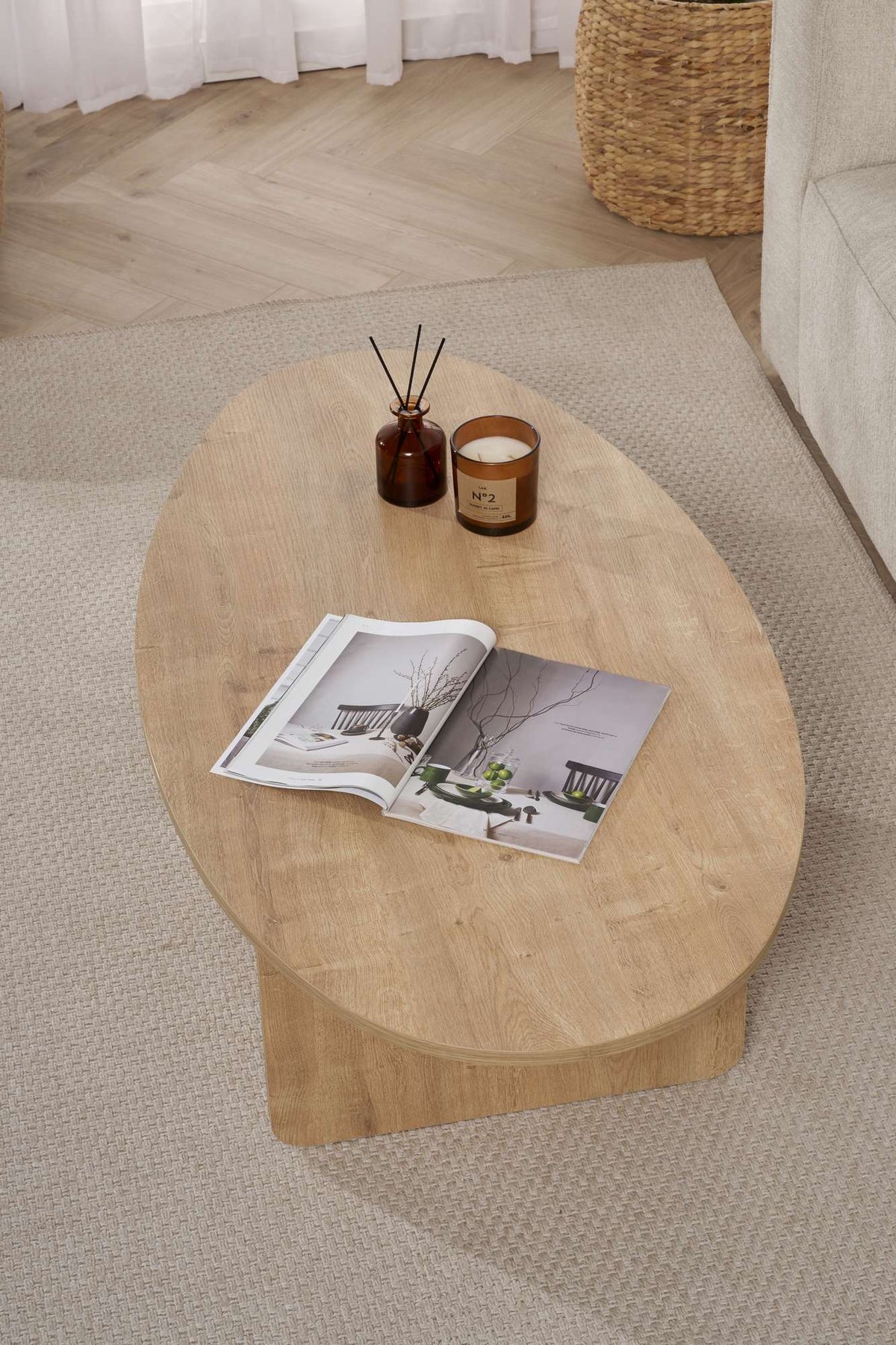 Orba - Oak 100% MELAMINE COATED PARTICLE BOARD