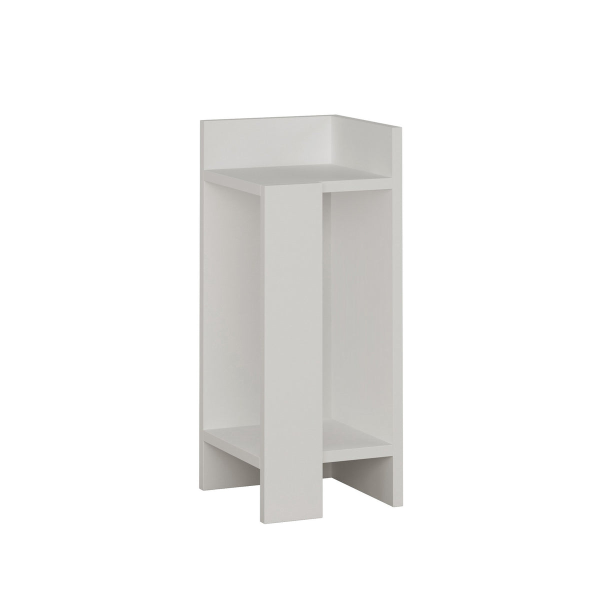 Bedside tables - Bedside table Right Elos White Melamine 25x60x27 cm - Dimehouse