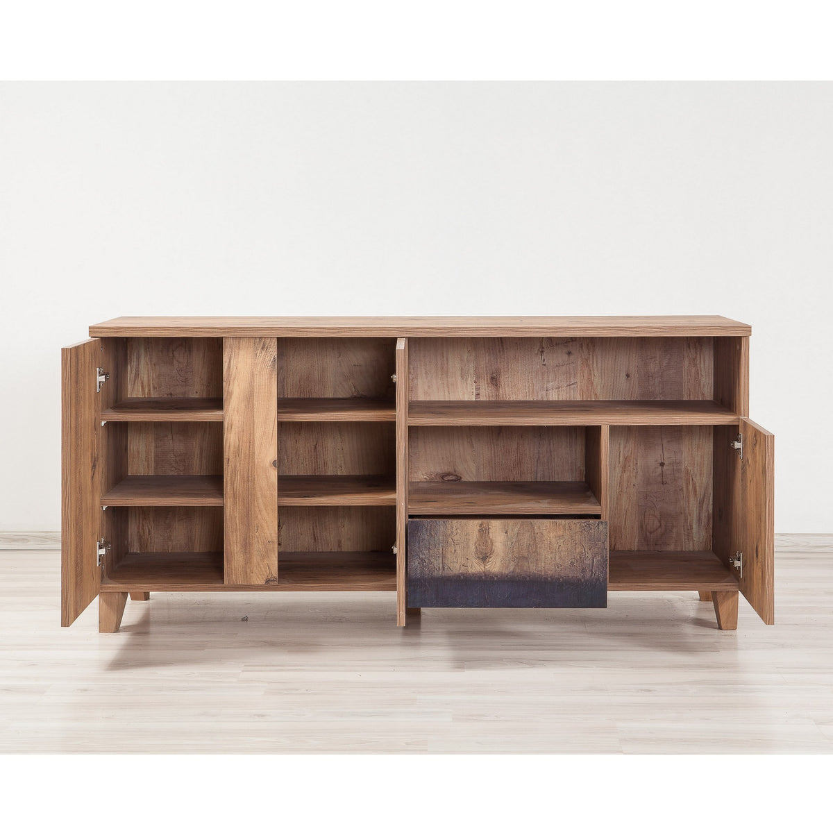 TV Furniture - Sideboard Marina Mila Atlantic Pine Wood Melamine 160x76x45 cm - Dimehouse