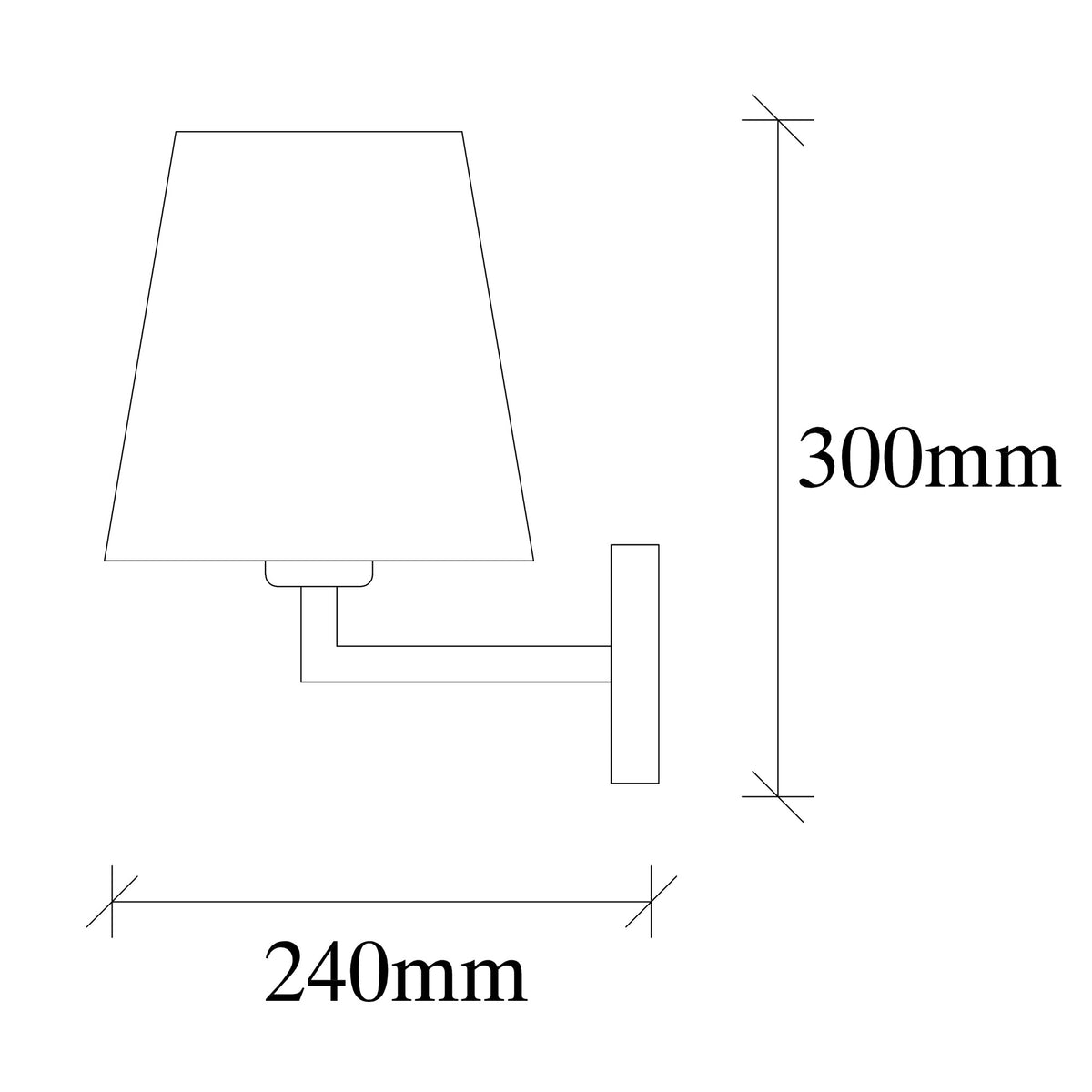 Wall lamps - Wall lamp White Fabric Ashburn - Dimehouse