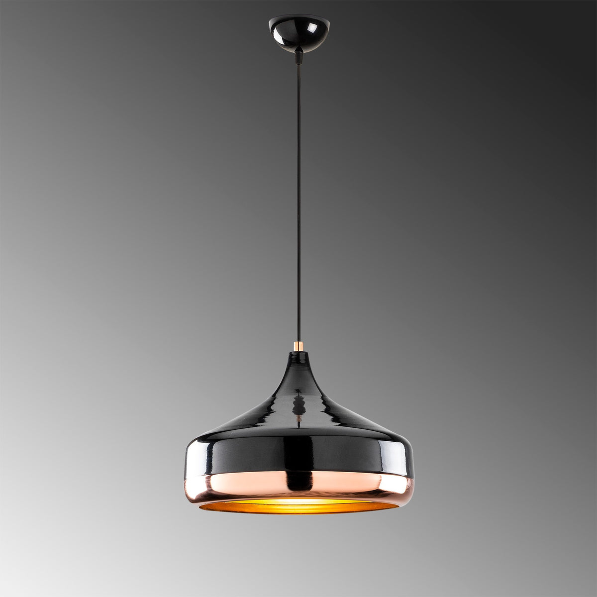 Hanging lamps - Hanging lamp 1 - light Black Copper Metal Grip - Dimehouse