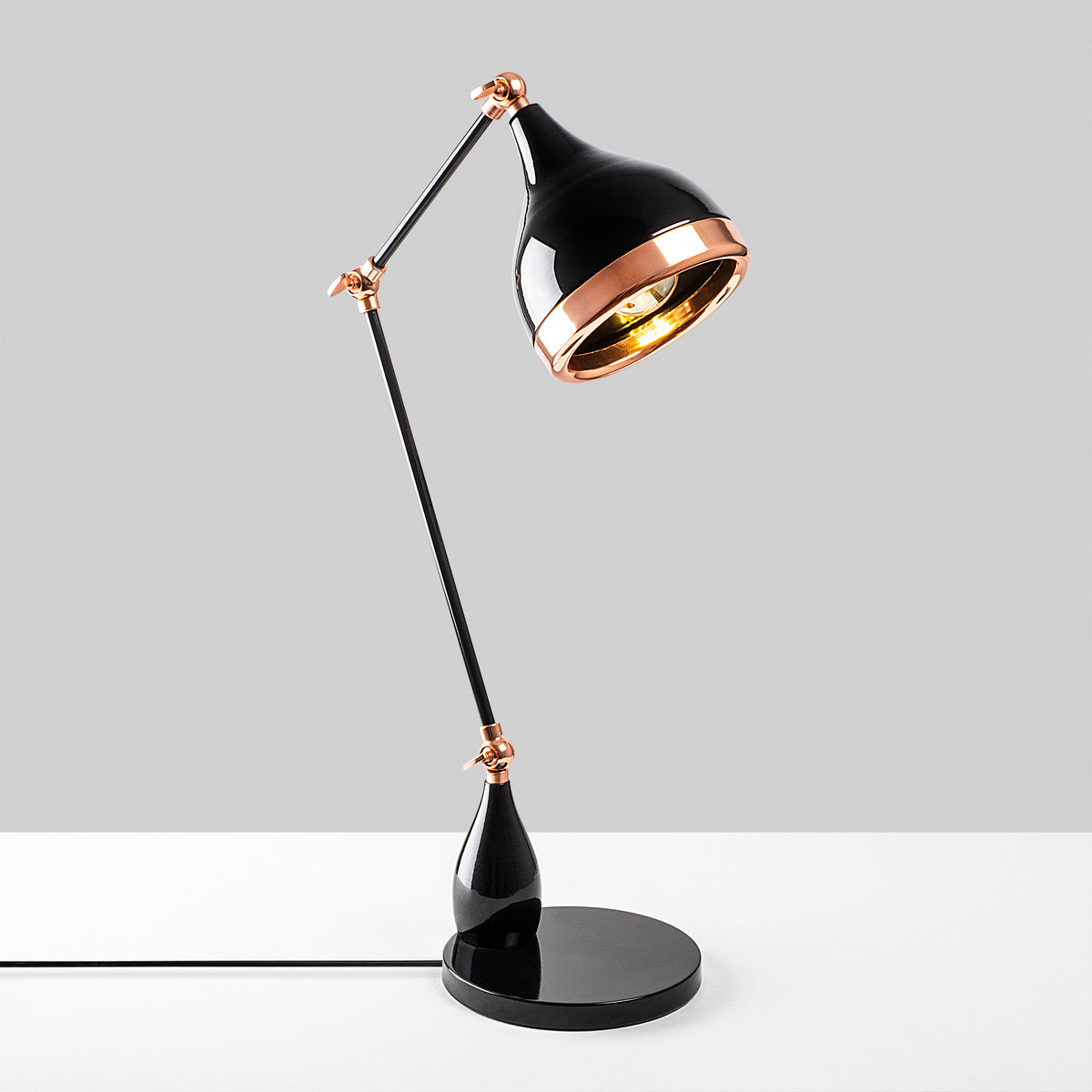 Table lamps - Table lamp Black Copper Metal Grip - Dimehouse