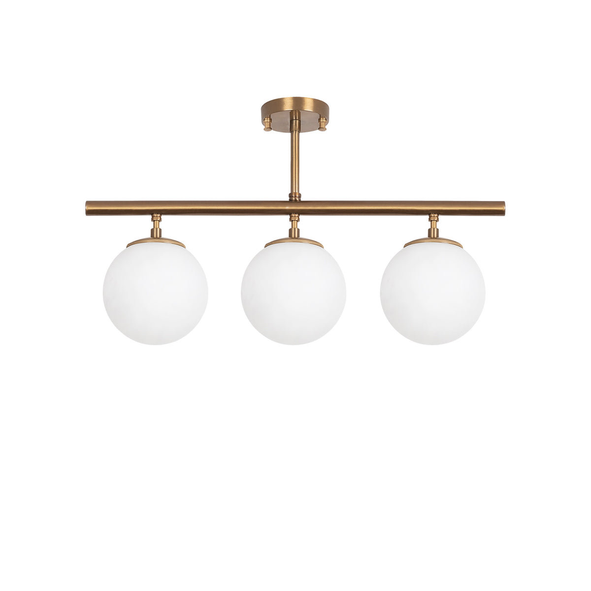 Hanging lamps - Hanging lamp 3 - light Bronze-colored Metal - Dimehouse