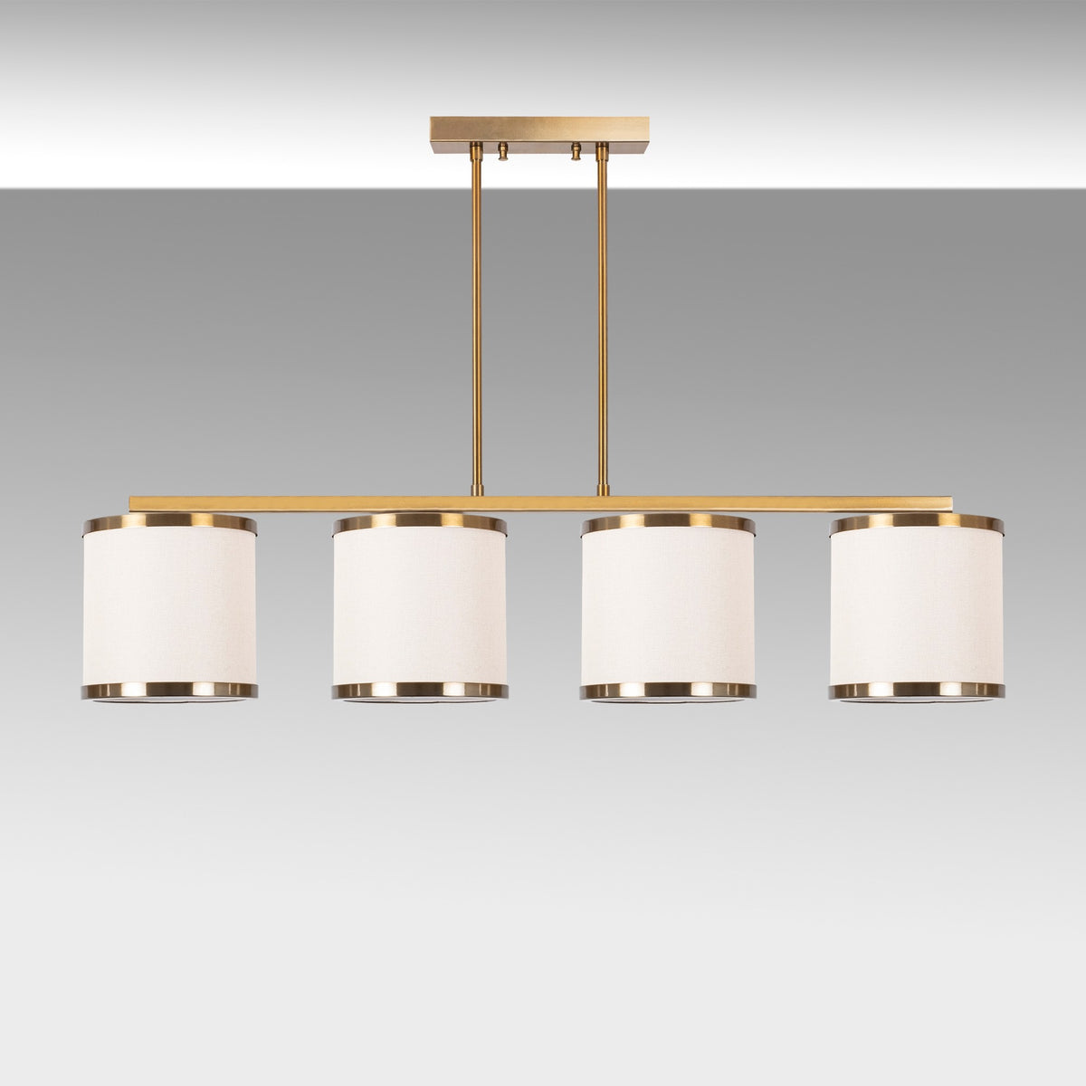 Hanging lamps - Hanging lamp 4 - light Bronze-colored Dust Frost - Dimehouse