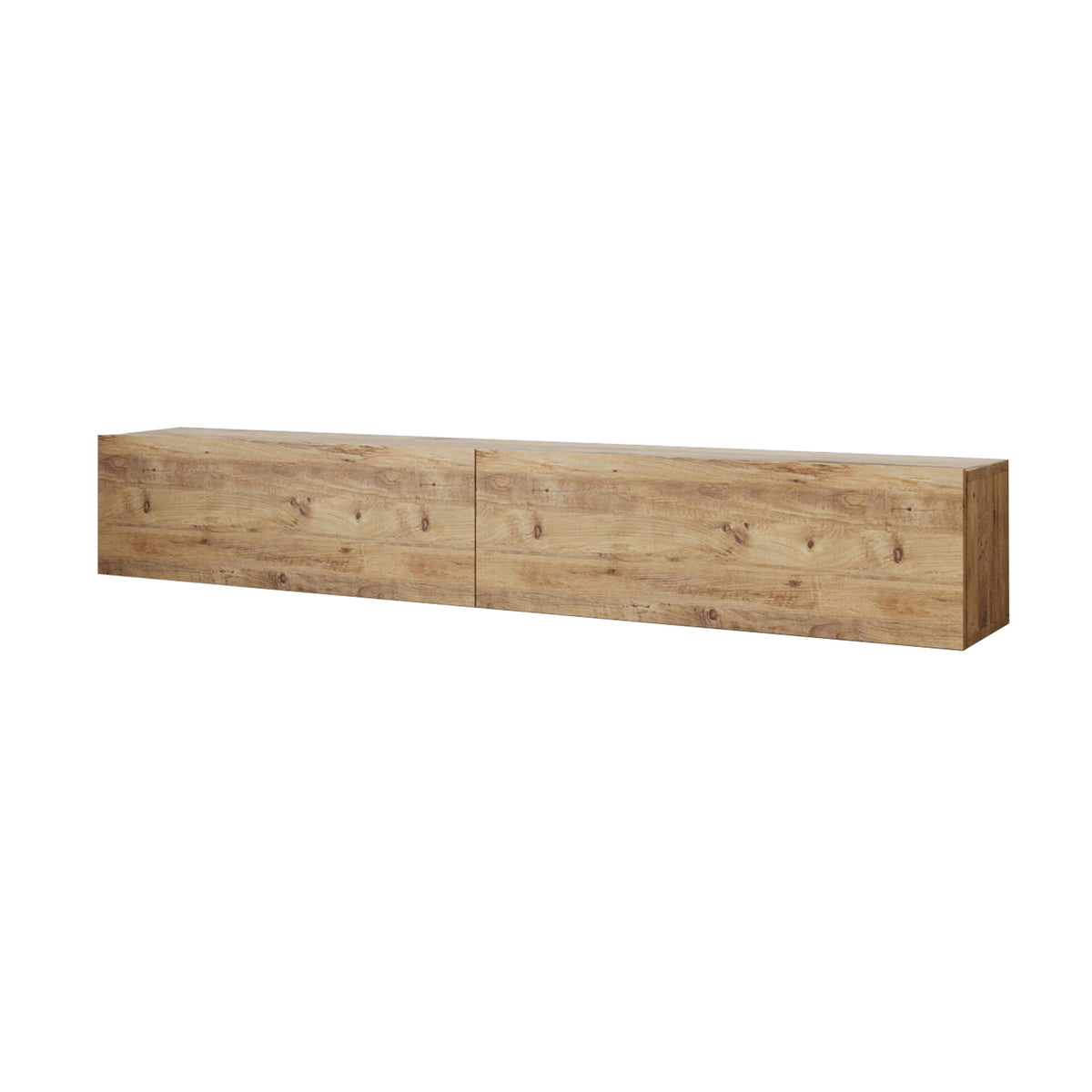TV Furniture - Floating TV Furniture Turin Atlantic Pine Melamine 180x29.6x31.6 cm - Dimehouse