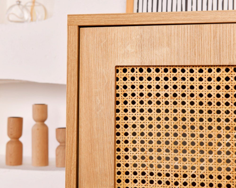 Wall cabinets - Wall cabinet Hazeran Multi Oak Beechwood 40x110x cm - Dimehouse