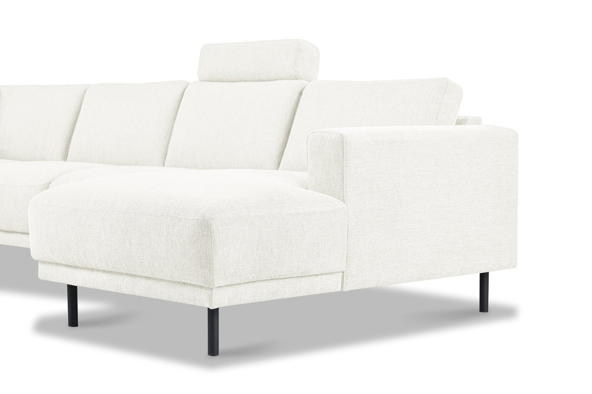 Sofas - Headrest beige sofa fabric - Aniko - Dimehouse