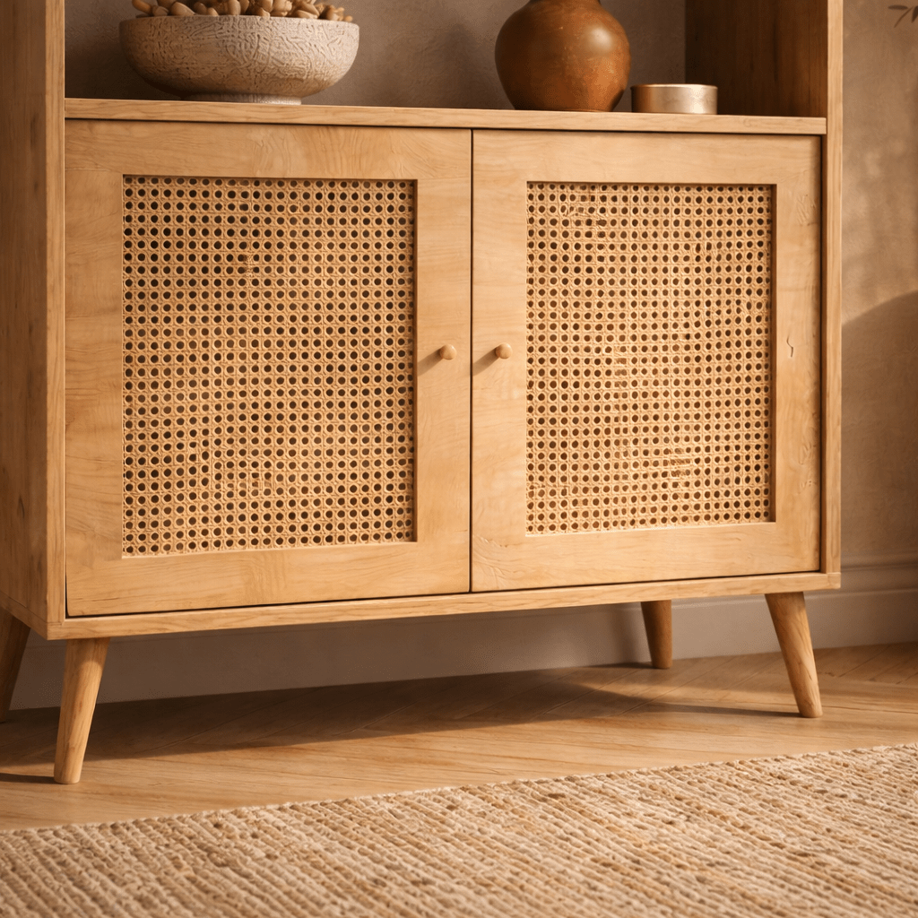 Bookcases - Bookcase Hazeran Oak Beechwood 40x90x158 cm - Dimehouse