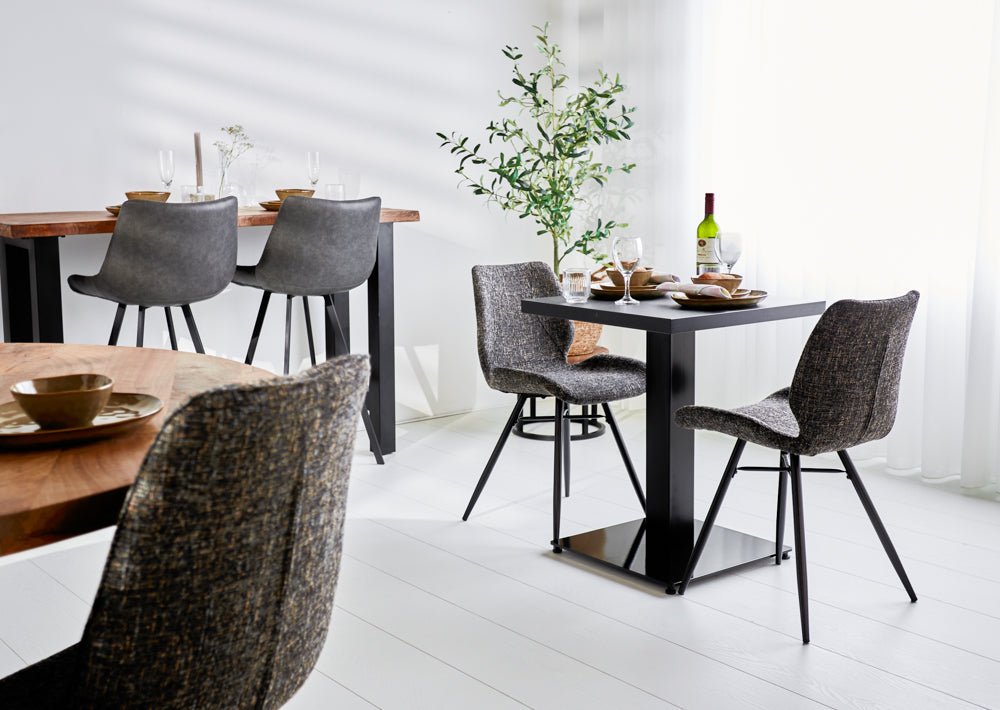 Bistro tables - Bistro table Robin square melamine black - Dimehouse