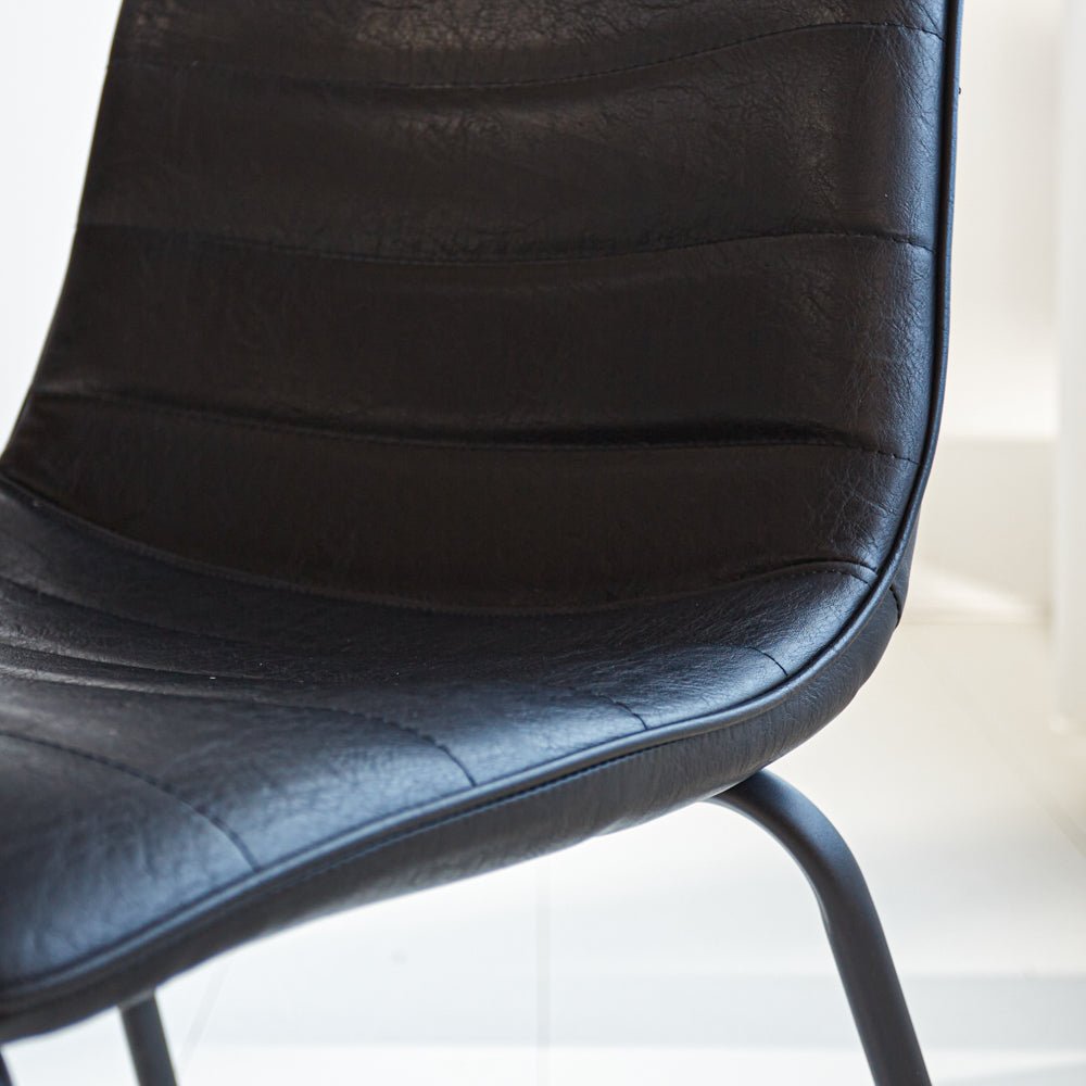 Dining room chairs - Industrial dining room chair Mark black - Dimehouse