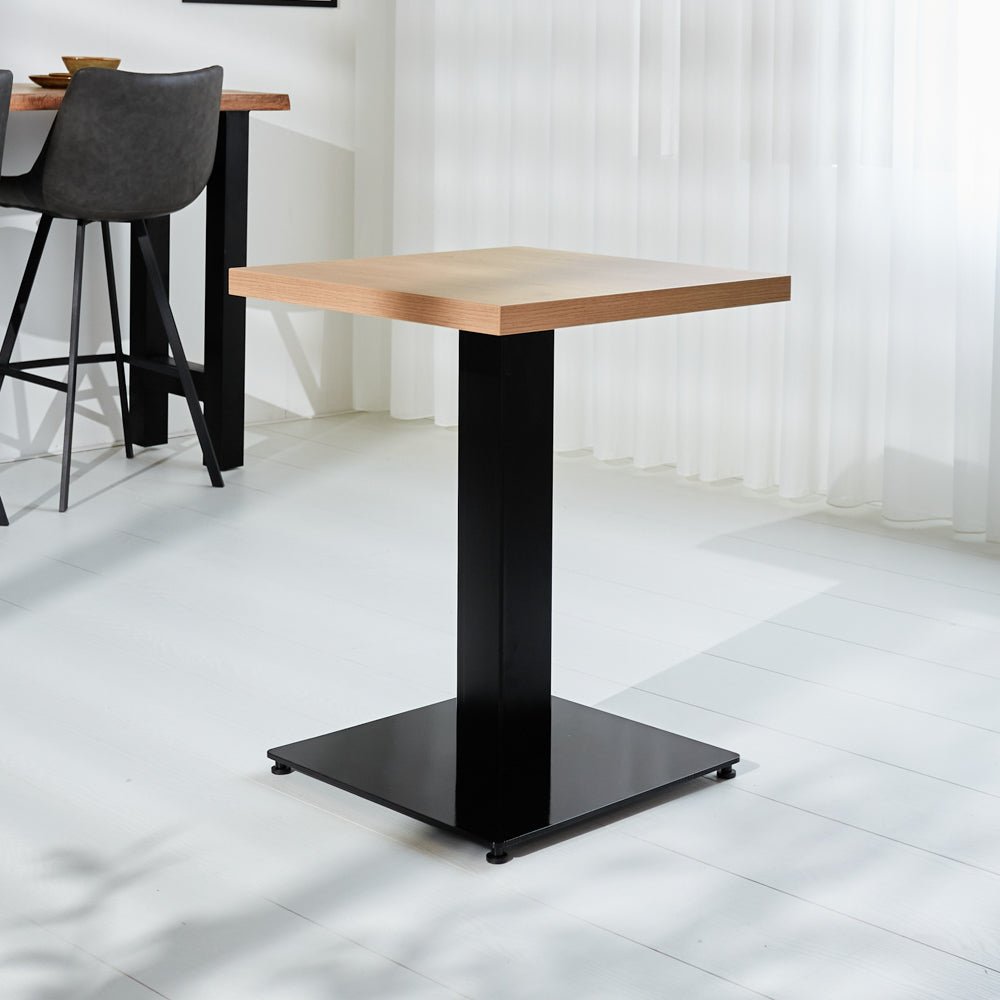 Bistro tables - Bistro table Robin square melamine rustic oak - Dimehouse