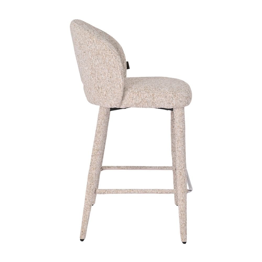 Bar stool Charlie chenille taupe 69 cm - image 11