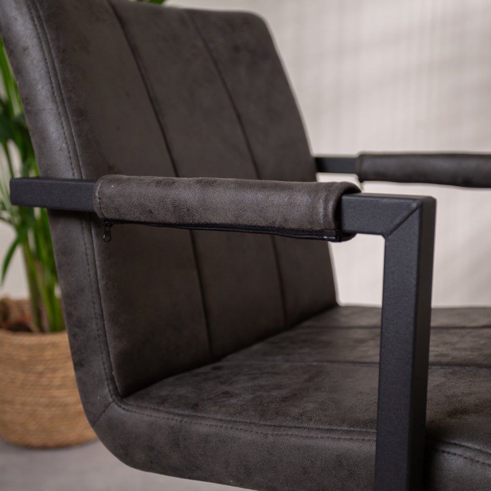 Dining room chair Jackson Dimehouse Anthracite LxWxH 71x58x54 Fabric Atmospheric photo detail