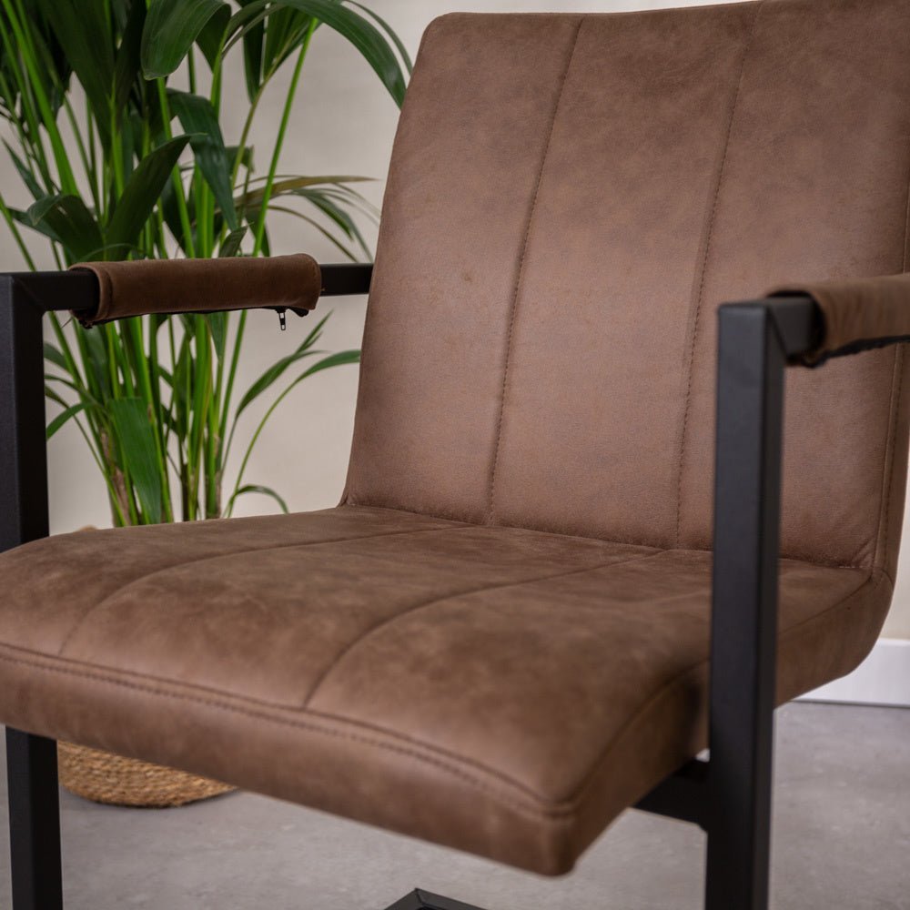 Dining room chair Jackson Dimehouse Taupe LxWxH 71x58x54 Fabric Atmospheric photo detail
