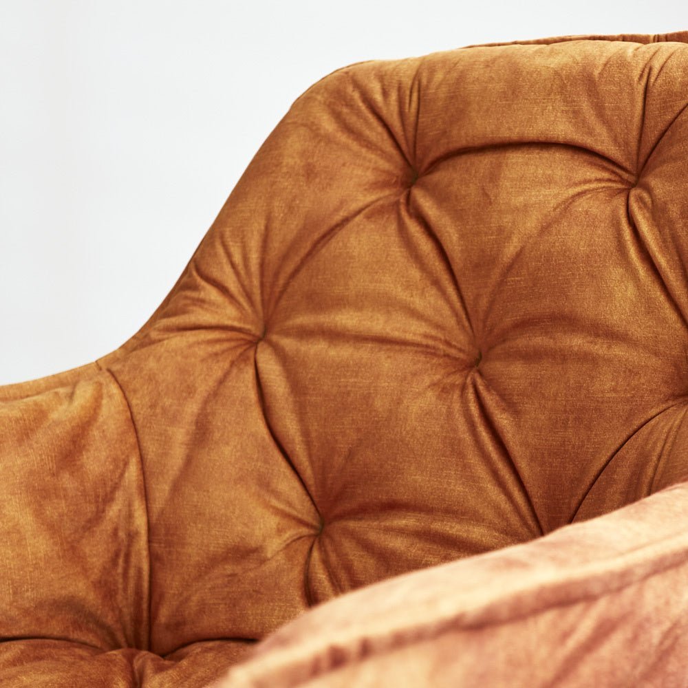 Dining room chair Audrey Dimehouse Yellow LxWxH 71x68x49 Fabric Atmospheric photo detail