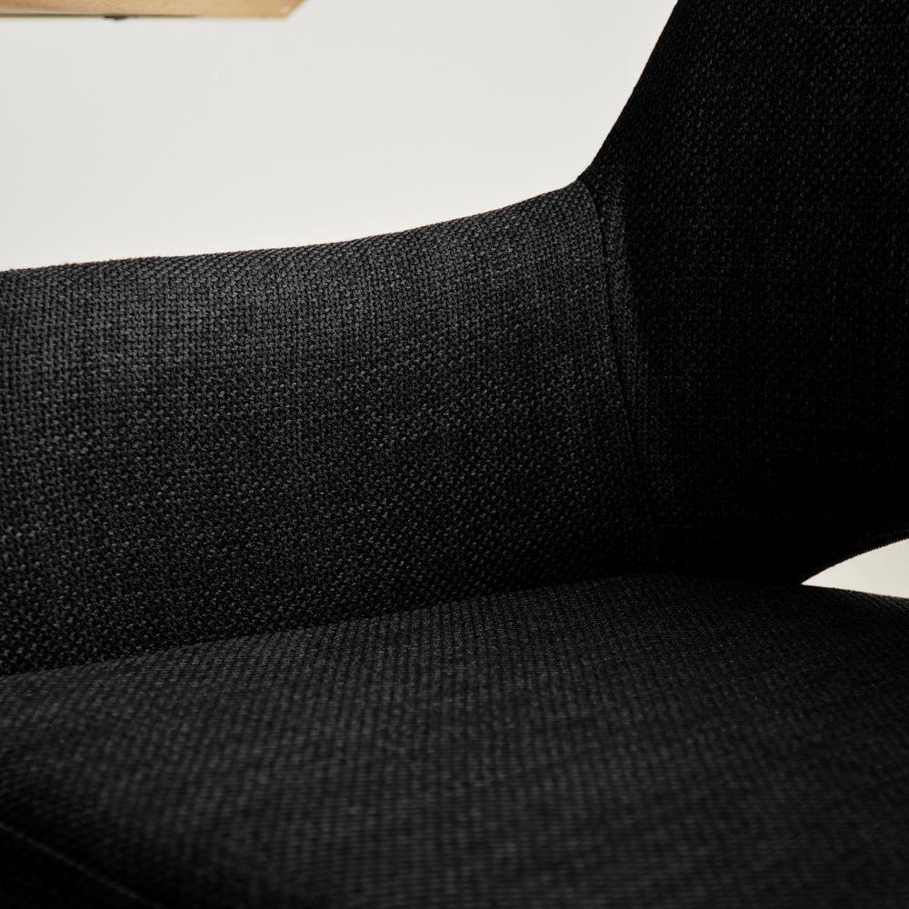 Dining room chair Suzy Dimehouse Black LxWxH 64x61x53 Fabric Atmospheric photo detail