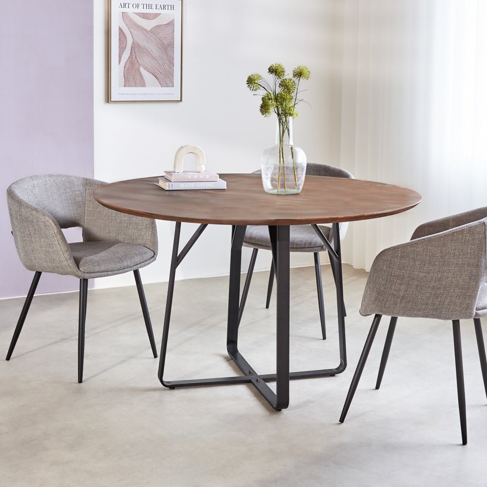 Dining room chair Don Dimehouse Gray LxWxH 60x56x56 Fabric Atmospheric photo in situation