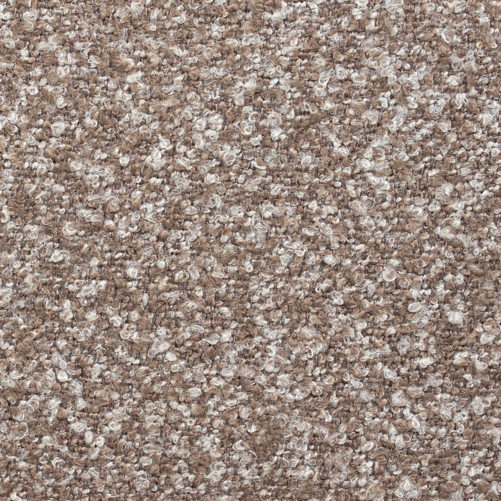 Eetkamerstoel Riley draaibaar bouclé bruin Bouclé