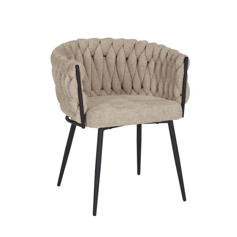 Eetkamerstoel River chenille beige